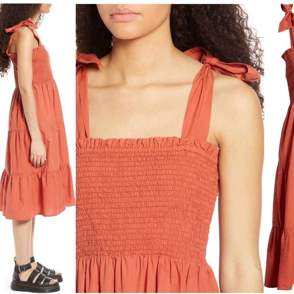 Tie Strap Tiered Sundress